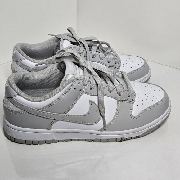 Nike Dunk Low – White/Light Grey – Men’s Size 8 - Picture 2 of 6